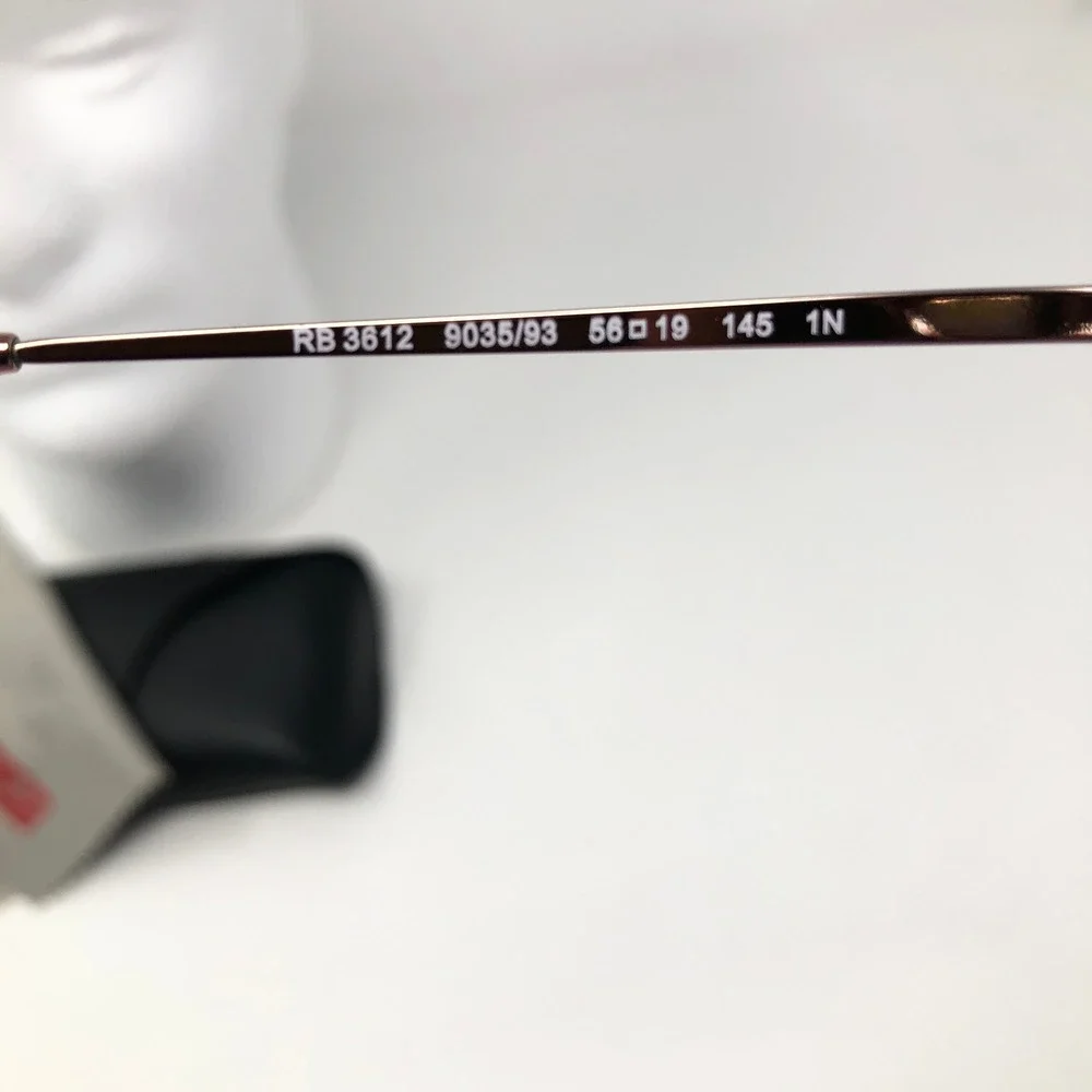 Ray-Ban RB3612 9035/93 Team Wang Sunglasses Copper Brown 56-19-145 Case